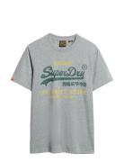 Vl Classic Relaxed Tee Grey Superdry