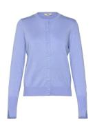 Rmwsandra Ls Cardigan Purple RM By Rosemunde