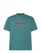 Ss Hero Monologo Tee 20S Green Calvin Klein Jeans