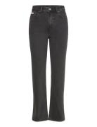 High Rise Straight Ck Essential Black Calvin Klein Jeans