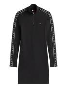 Tjw 1/4Zip Tape Dress Black Tommy Jeans