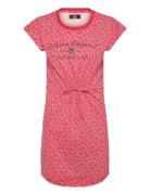 Rina Aop Cot Pe Vin W Dress Red VINSON