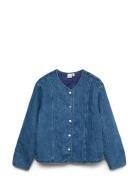 Vmera Ls Quilted Dnm Jacket Si343 Blue Vero Moda