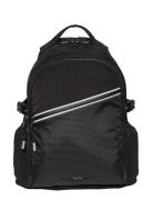 Striped Utility Zip Round Backpa Black Calvin Klein