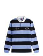 Tjm Rlx Stripe Graphic Rugby Ext Blue Tommy Jeans