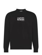 Ls 350Fleece Retro Graphic Crewn Black Calvin Klein