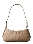 Quilted Sm Shoulder Bag Beige Calvin Klein