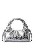 Puffy Aop Mini Bag With Strap Silver Calvin Klein