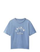 Varsity Graphic T-Shirt S/S Blue Calvin Klein