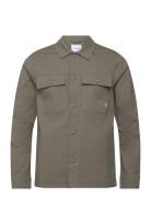 Rip Stop Overshirt L/S Khaki Lindbergh