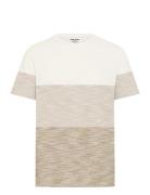 Bhkeith Block S/S Tee Beige Blend
