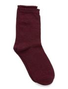Pcsebby Glitter Long Socks Noos Bc Burgundy Pieces