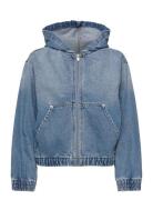 Hooded Bomber Jacket Ashtonashton Blue ABRAND