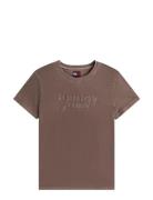 Tjw Reg Gmd Script Tee Brown Tommy Jeans