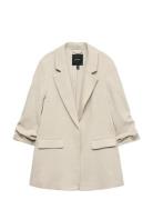 Vmfrida 3/4 Regular Blazer Noos Beige Vero Moda
