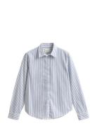 Reg Classic Poplin Striped Shirt Blue GANT