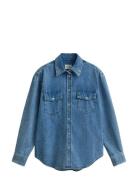Rel Denim Pocket Ls Shirt Blue GANT