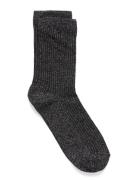 Pcsebby Glitter Long Stripe Sock Noos Bc Black Pieces