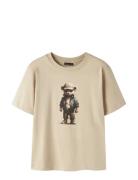 Nlmnamse Ss L Top Beige LMTD