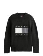 Tjm Reg Flag Bearer Sweater Black Tommy Jeans