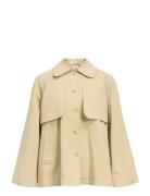Objpaula Re L/S Trench Jacket Noos Beige Object