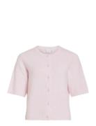 Viliga 2/4 O-Neck Knit Cardigan - Noos Pink Vila