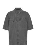 Onlsophie Over S/S Dnm Shirt Grey ONLY