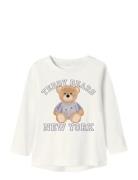 Nmfviolet Ls Loose Top Cream Name It