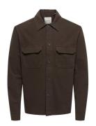 Onscolt Reg L/S 0570 Shirt Noos Brown ONLY & SONS