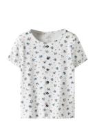 Nkfvemia Aop Ss Slim Top White Name It