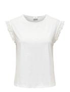 Jdysalva Life S/L Crochet Top Jrs Noos White JDY