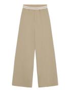 Wide Fancy Pants Beige Indian Blue Jeans