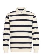 Striped Polo Sweatshirt L/S Patterned Lindbergh