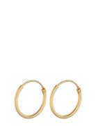 Tiny Plain Hoops Gold Pernille Corydon
