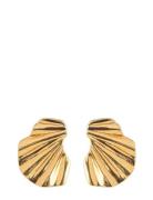 Wave Earring Gold Enamel Copenhagen