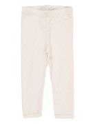 Pointelle Heart Leggings Cream Copenhagen Colors