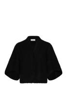 Short Wool Cardigan Black House Of Dagmar