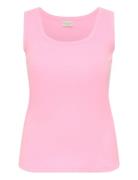 Kccarina Tank Top Pink Kaffe Curve