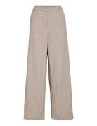 Vivar Hw Wide Pant - Noos Beige Vila