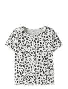 Nkfvemia Aop Ss Slim Top White Name It