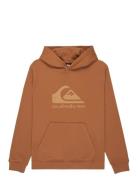 Comp Logo Hoodie Youth Brown Quiksilver