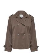 Onlhannah Short Life Trenchcoat Otw Brown ONLY