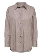 Onloregon Nano Ls Shirt Wvn Brown ONLY