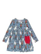 Pippi Kompisar Klänning Blue Martinex