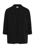 Kcpheolo 3/4 Sl Blazer Black Kaffe Curve