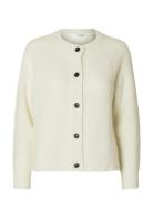 Slwlulu Ls Knit Short Cardigan Noos White Selected