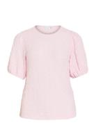 Vifall O-Neck 2/4 Top - Noos Pink Vila