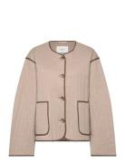 Slfmalina Quilted Jacket #S Brown Selected