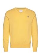 Classic Cotton V-Neck Yellow GANT