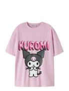 Nkffoba Hellok Ss Rlx Poly Top Box Sky Pink Name It